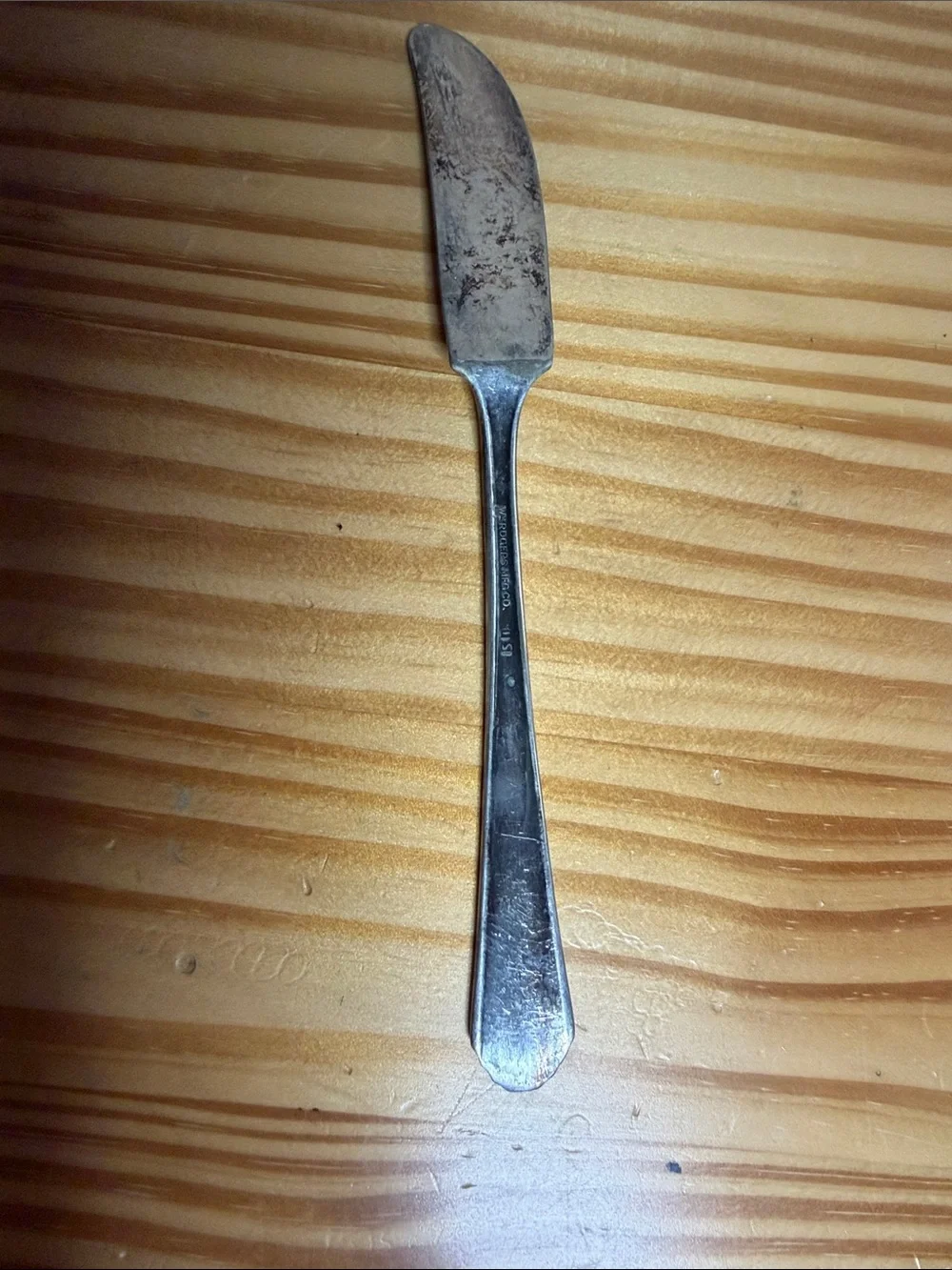 Vintage Wm. Rogers Mfg. Co. Silverplate Butter Knife Spreader Pattern 1150